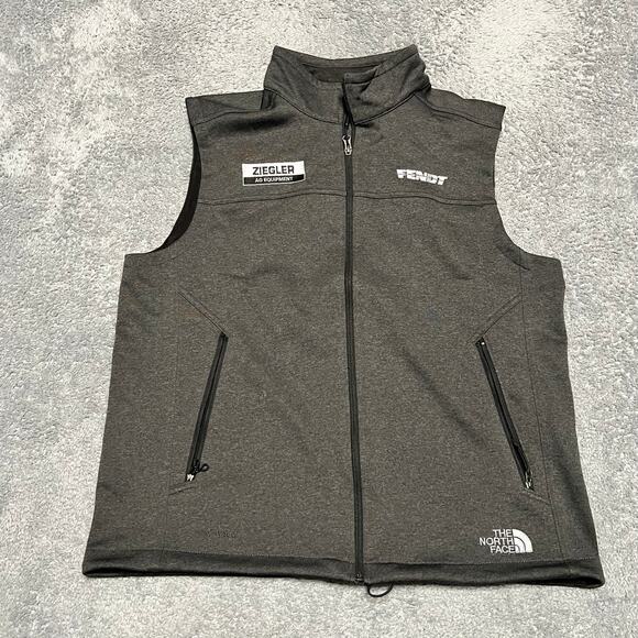 The North Face Windwall Vest Mens Large Softshell Full Zip Gray Jacket - Picture 1 of 10